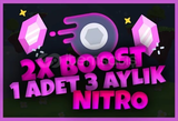 ⭐ 3 Aylık Nitro 2x Boostlu | Garanti