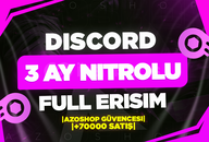⭐️ 3 AYLIK NİTROLU HESAP +1 AY BONUS⭐️