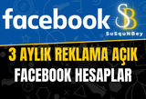 3 Aylık Reklama açık Facebook Hesaplar