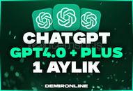 ✅OTO✅ 1 Aylık ChatGPT PLUS (Dall e)+(GPT4-o)