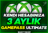 ⭐3 Aylık Xbox Gamepass Ultimate | Garantili!✅