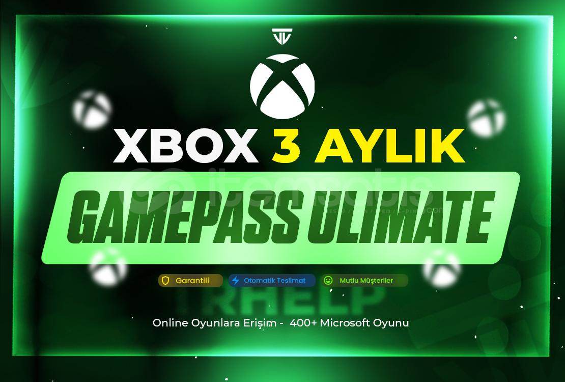 3 Aylık Xbox Gamepass Ultimate | Sorunsuz 3 Aylık Xbox Gamepass Ultimate | Sorunsuz