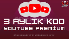 3 AYLIK YOUTUBE PREMIUM KOD | ANLIK