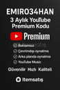 3 aylık YT premium 