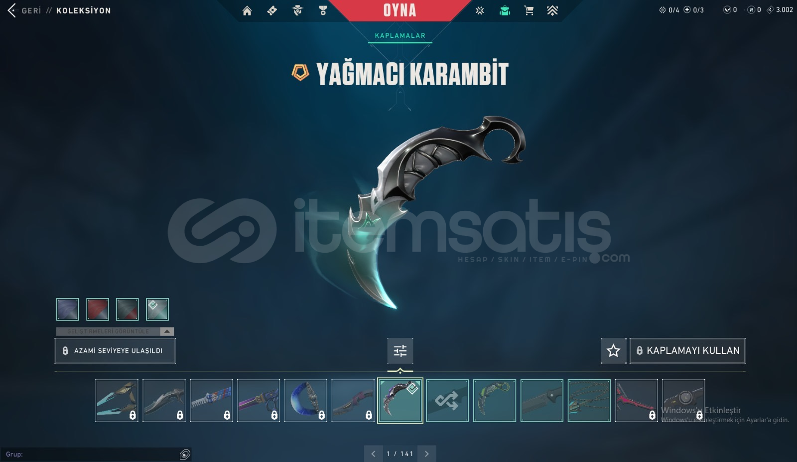 3 BIÇAK 1 VANDAL 1 GHOSTLU HESAP 3 BIÇAK 1 VANDAL 1 GHOSTLU HESAP