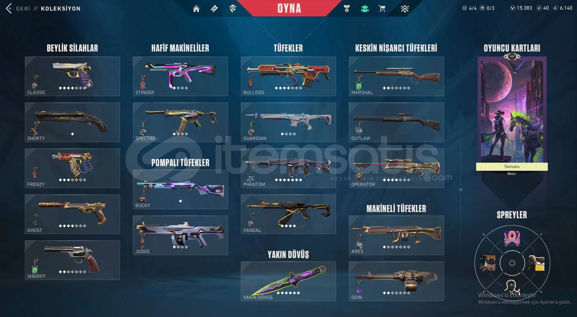 3 BİN LİRALIK VP VE DOLU HESAP (VCT LOCKIN) 3 BİN LİRALIK VP VE DOLU HESAP (VCT LOCKIN)