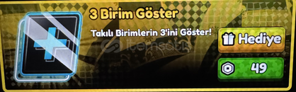 3 Birim Göster 3 Birim Göster