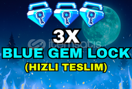3 Blue Gem Lock Anında Teslimat Ucuz