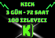 [ 3 Gün -72 Saat] 100 Adet - Kick İzleyici