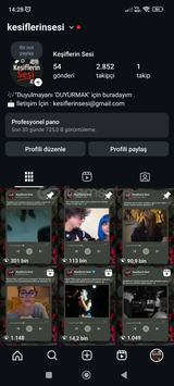 3 K Takipcili kesfeti açık Instagram hesabı