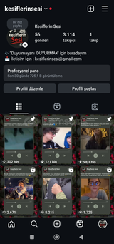 3 K Takipcili kesfeti açık Instagram hesabı
