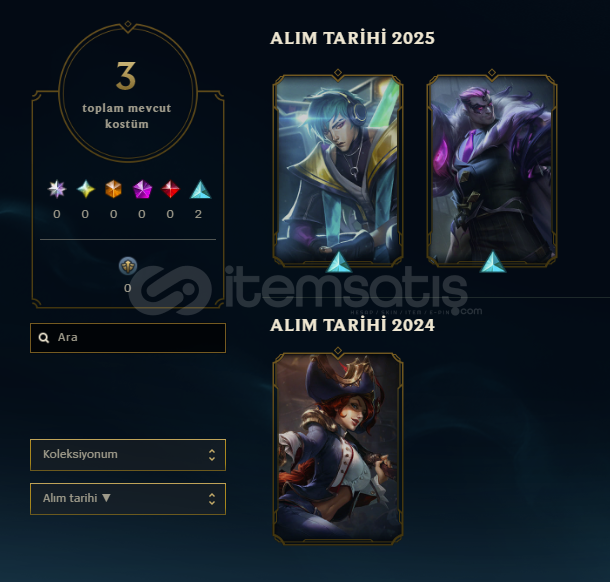 3 Kostümlü 26 Level EUW Hesap 3 Kostümlü 26 Level EUW Hesap
