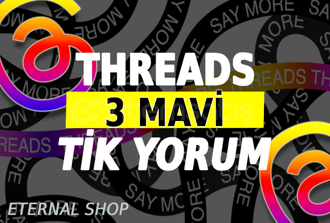 3 Mavi Tikli Threads Özel Yorum - KEŞFET 3 Mavi Tikli Threads Özel Yorum - KEŞFET