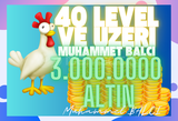 3 MİLYON ALTIN 40 LEVEL VE ÜZERİ | HAYDAY