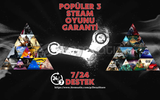 ⭐️3 Popüler Oyun Garantili Steam Hesabı