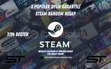 ⭐ 3 Popüler Oyun Garantili Steam Random Hesap⭐