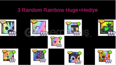 3 Rainbow Huge+Hediye