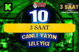 ⚜️3 SAAT ~ 10 KICK CANLI YAYIN İZLEYİCİ