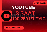 ⭐ 3 Saat 100-250 Youtube Canlı İzleyici ⭐