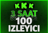 ⭐ 3 Saat 100 Canlı Yayın İzleyici - Kick