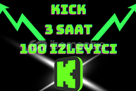 [ 3 Saat ] 100 İzleyici - Kick Canlı İzleyici