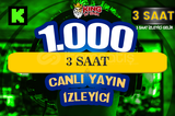 ⚜️3 SAAT ~ 1.000 KICK CANLI YAYIN İZLEYİCİ