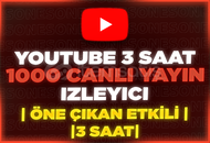 ⭐️[3 SAAT] 1000 YOUTUBE CANLI YAYIN İZLEYİCİ⭐️