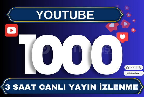 ⭐ 3 Saat 1000 Youtube Canlı Yayın İzleyicisi ⭐ ⭐ 3 Saat 1000 Youtube Canlı Yayın İzleyicisi ⭐