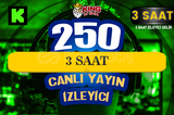 ⚜️3 SAAT ~ 250 KICK CANLI YAYIN İZLEYİCİ