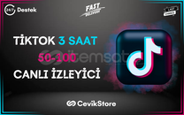 ⭐ 3 Saat 50-100 TikTok Canlı İzleyici ⭐