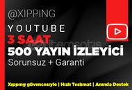 3 SAAT | 500 CANLI İZLEYİCİ YOUTUBE 