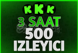 ⭐ 3 Saat 500 Canlı Yayın İzleyici - Kick