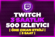 ⭐️[3 SAAT] 500 TWİTCH CANLI YAYIN İZLEYİCİ⭐️