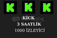 ⭐️[3 SAAT] 7/24 OTO 1000 KİCK CANLI İZLEYİCİ⭐️