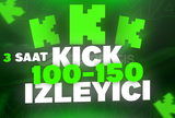 ⭐ [3 SAAT] KİCK 100-150 İZLEYİCİ ⭐