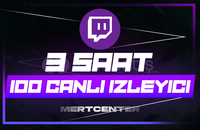⭐[3 SAAT] TWİTCH 100 CANLI YAYIN İZLEYİCİ⭐
