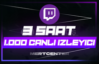 ⭐[3 SAAT] TWİTCH 1.000 CANLI YAYIN İZLEYİCİ⭐
