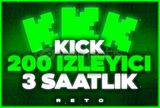 ⭐ 3 SAATLİK ⭐ AKTİF 3 SAATLİK 200 İZLEYİCİ