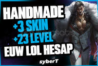 +3 Skinli 23 Level Mail Onaysız EUW LoL Hesap +3 Skinli 23 Level Mail Onaysız EUW LoL Hesap