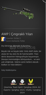 3 Stickerli awp çıngıraklı yılan