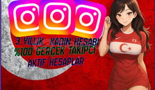3 Yıllık İnstagram Hesabı Aktif kadın Hesabı