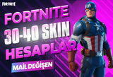 30-40 SKIN PREMIUM MAİL DEĞİŞEN FORTNITE HESAP