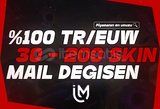 TR/EUW 30-200 SKİN MAİL GARNATİLİ RANDOM HESAP