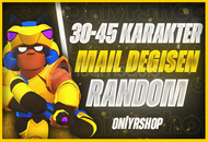 ⭐️30-45 Karakter⭐️Mail Değişen⭐️Random