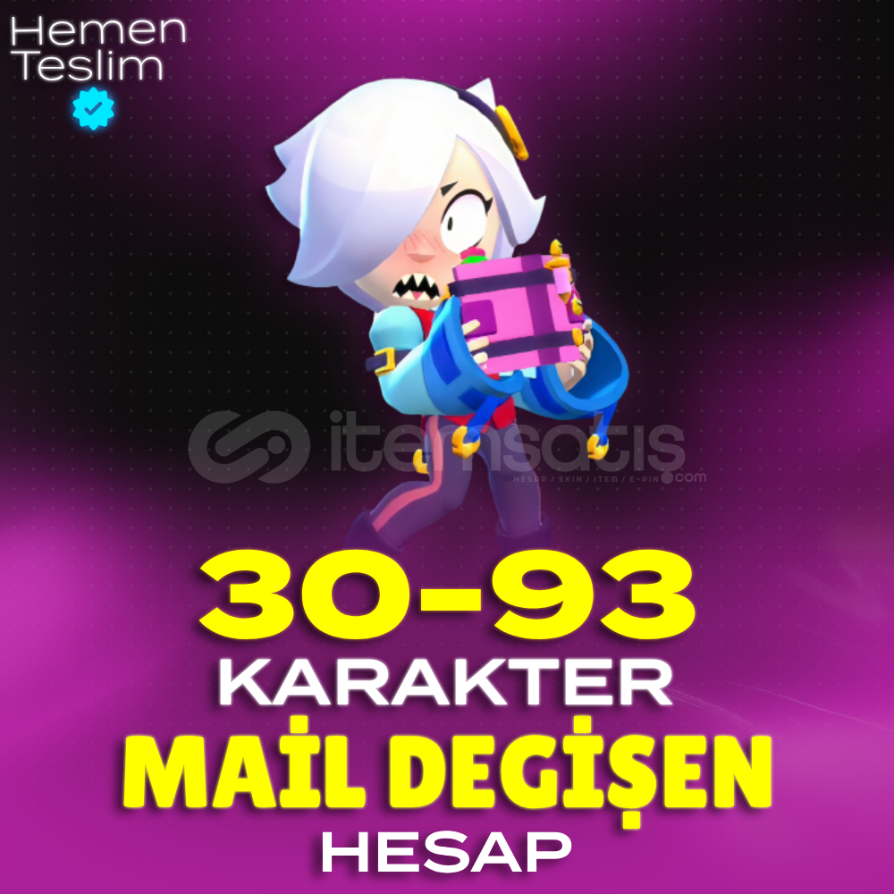 30-93 Karakter Arası Brawl Stars Hesabı 30-93 Karakter Arası Brawl Stars Hesabı