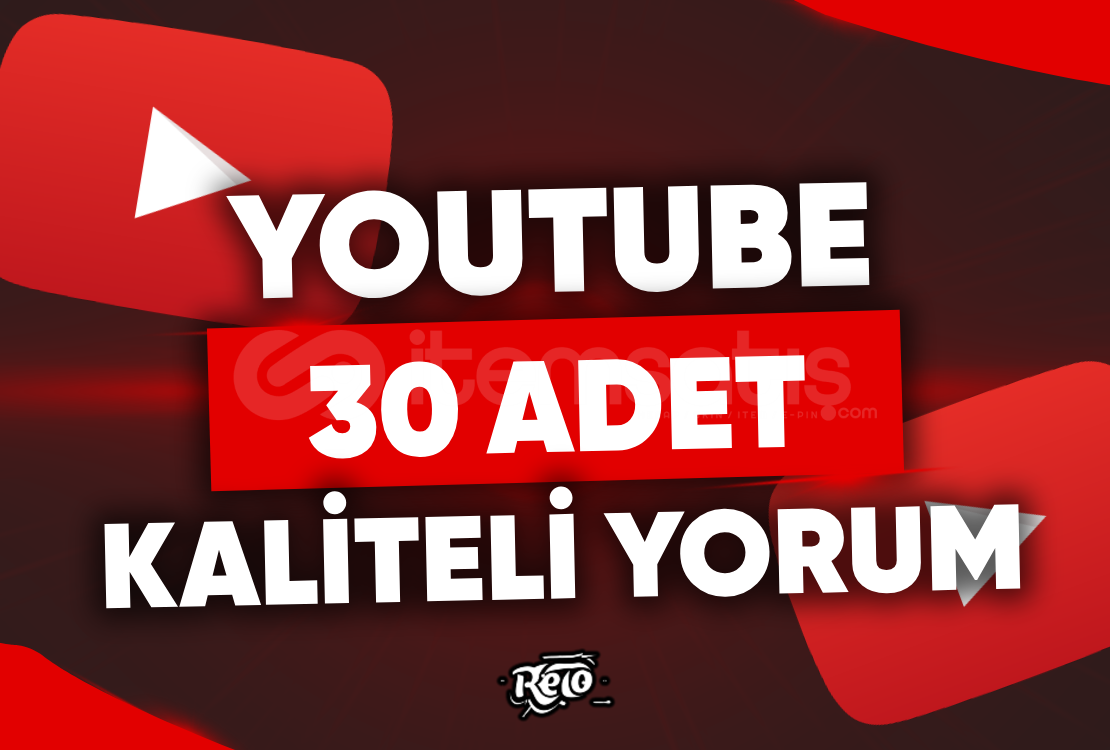 ⭐ 30 ADET KALİTELİ YORUM - YOUTUBE ⭐ ⭐ 30 ADET KALİTELİ YORUM - YOUTUBE ⭐