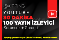 30 DAKİKA | 100 CANLI İZLEYİCİ YOUTUBE 