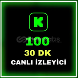 30 Dakika - 100 Canlı Yayın İzleyicisi