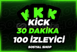 ⭐[30 DAKİKA] 100 KİCK CANLI İZLEYİCİ OTO TESLİM