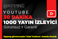 30 DAKİKA | 1000 CANLI İZLEYİCİ YOUTUBE
